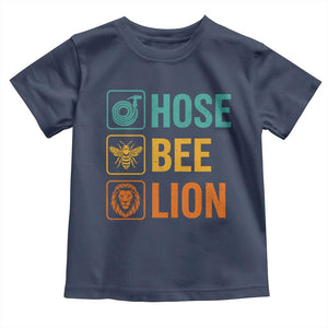 Hose Bee Lion Funny Meme Word Pun Retro Toddler T Shirt
