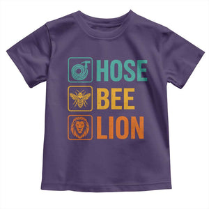 Hose Bee Lion Funny Meme Word Pun Retro Toddler T Shirt