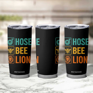 Hose Bee Lion Funny Meme Word Pun Retro Tumbler Cup