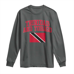 Trinidad And Tobago Athletic Throwback Design Long Sleeve Shirt Vintage Trinidadian Flag