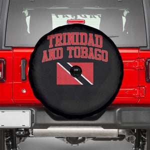 Trinidad And Tobago Athletic Throwback Design Spare Tire Cover Vintage Trinidadian Flag