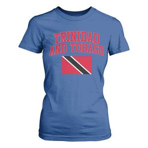 Trinidad And Tobago Athletic Throwback Design T Shirt For Women Vintage Trinidadian Flag