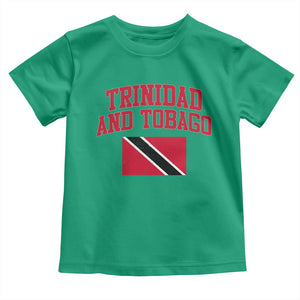 Trinidad And Tobago Athletic Throwback Design Toddler T Shirt Vintage Trinidadian Flag
