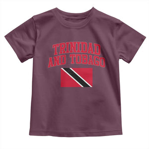 Trinidad And Tobago Athletic Throwback Design Toddler T Shirt Vintage Trinidadian Flag