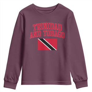 Trinidad And Tobago Athletic Throwback Design Youth Sweatshirt Vintage Trinidadian Flag
