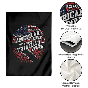 American Grown WIth Trinidad Roots Garden Flag Proud Trinidadian and Tobagonian Americans