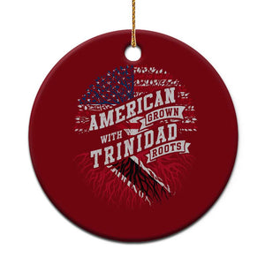American Grown WIth Trinidad Roots Ceramic Ornament Proud Trinidadian and Tobagonian Americans