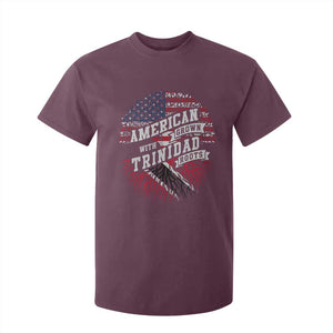 American Grown WIth Trinidad Roots T Shirt For Kid Proud Trinidadian and Tobagonian Americans