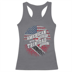 American Grown WIth Trinidad Roots Racerback Tank Top Proud Trinidadian and Tobagonian Americans