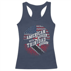 American Grown WIth Trinidad Roots Racerback Tank Top Proud Trinidadian and Tobagonian Americans