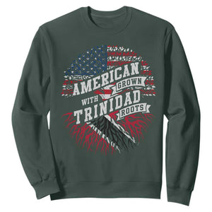 American Grown WIth Trinidad Roots Sweatshirt Proud Trinidadian and Tobagonian Americans