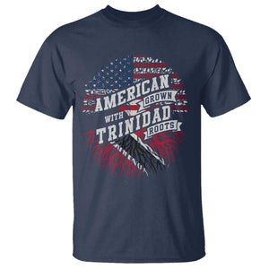 American Grown WIth Trinidad Roots T Shirt Proud Trinidadian and Tobagonian Americans