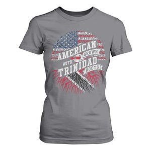 American Grown WIth Trinidad Roots T Shirt For Women Proud Trinidadian and Tobagonian Americans