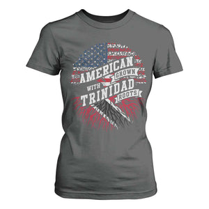 American Grown WIth Trinidad Roots T Shirt For Women Proud Trinidadian and Tobagonian Americans
