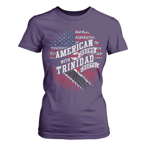American Grown WIth Trinidad Roots T Shirt For Women Proud Trinidadian and Tobagonian Americans
