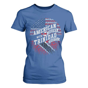 American Grown WIth Trinidad Roots T Shirt For Women Proud Trinidadian and Tobagonian Americans