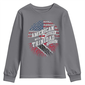 American Grown WIth Trinidad Roots Youth Sweatshirt Proud Trinidadian and Tobagonian Americans