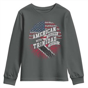 American Grown WIth Trinidad Roots Youth Sweatshirt Proud Trinidadian and Tobagonian Americans