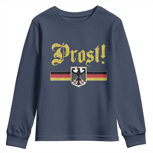 Prost Oktoberfest Beer Drinking Youth Sweatshirt German Flag Bundesadler Coat of Arms