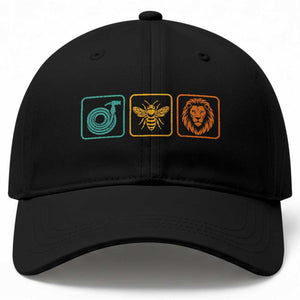 Hose Bee Lion Icons Funny Meme Retro Baseball Cap