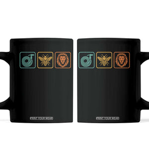 Hose Bee Lion Icons Funny Meme Retro Coffee Mug