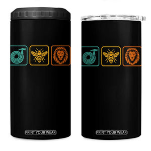 Hose Bee Lion Icons Funny Meme Retro 4 in 1 Can Cooler Tumbler