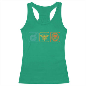 Hose Bee Lion Icons Funny Meme Retro Racerback Tank Top