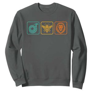 Hose Bee Lion Icons Funny Meme Retro Sweatshirt