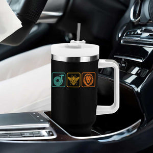 Hose Bee Lion Icons Funny Meme Retro Tumbler With Handle
