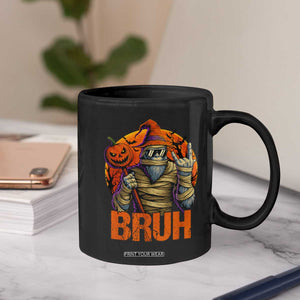 Funny Halloween Bigfoot Coffee Mug Bruh Spooky Mummy Sasquatch Jack O Lantern TS11 Print Your Wear