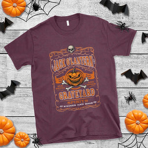 Halloween Jack O Lantern T Shirt Scary Skull Pumpkin Face TS11 Maroon Print Your Wear