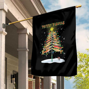 Funny Christmas Fishing Garden Flag Merry Fishmas Fish Xmas Tree Star TS11 Print Your Wear