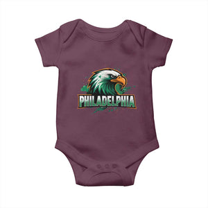 PFE Football Lover Baby Onesie Vintage Green Splash Sport Fan Game Day TS11 Maroon Print Your Wear