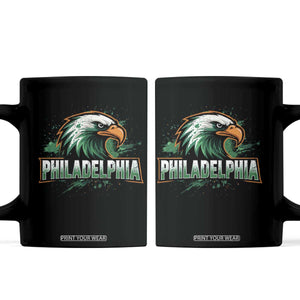 PFE Football Lover Coffee Mug Vintage Green Splash Sport Fan Game Day TS11 Black Print Your Wear