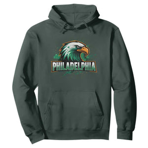 PFE Football Lover Hoodie Vintage Green Splash Sport Fan Game Day TS11 Dark Forest Green Print Your Wear