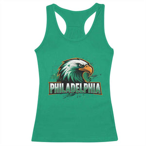 Philadelphia Fan Racerback Tank Top Eagles Sport Philly Fan TS11 Irish Green Print Your Wear