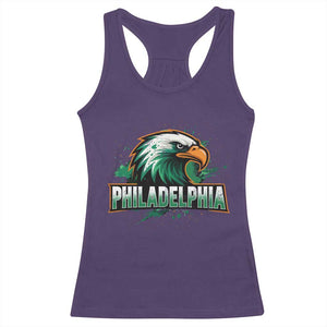 PFE Football Lover Racerback Tank Top Vintage Green Splash Sport Fan Game Day TS11 Purple Print Your Wear