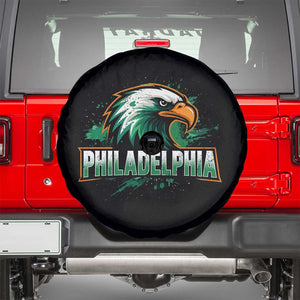 PFE Football Lover Spare Tire Cover Vintage Green Splash Sport Fan Game Day TS11 Black Print Your Wear