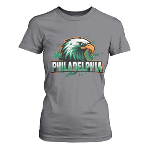 Philadelphia Fan T Shirt For Women Eagles Sport Philly Fan TS11 Charcoal Print Your Wear
