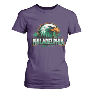 PFE Football Lover T Shirt For Women Vintage Green Splash Sport Fan Game Day TS11 Purple Print Your Wear