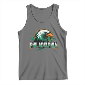 PFE Football Lover Tank Top Vintage Green Splash Sport Fan Game Day TS11 Black Heather Print Your Wear