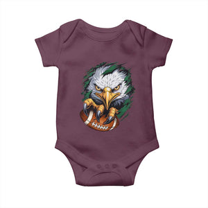 Philadelphia Fan Baby Onesie Green Eagles Sport Game Day TS11 Maroon Print Your Wear