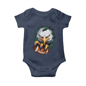 Philadelphia Fan Baby Onesie Green Eagles Sport Game Day TS11 Navy Print Your Wear