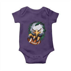 Philadelphia Fan Baby Onesie Green Eagles Sport Game Day TS11 Purple Print Your Wear