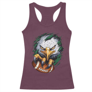 Philadelphia Fan Racerback Tank Top Green Eagles Sport Game Day TS11 Maroon Print Your Wear