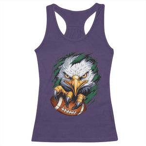 Philadelphia Fan Racerback Tank Top Green Eagles Sport Game Day TS11 Purple Print Your Wear