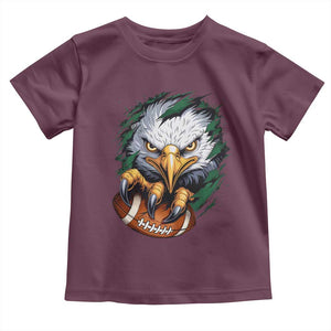 PFE Football Game Green Sport Lovers Toddler T Shirt TS11 Maroon Print Your Wear