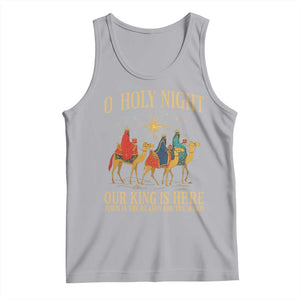 O Holy Night Our King Is Here Jesus Is The Reason Tank Top Christian Religious Xmas TS11 Athletic Heather Print Your Wear