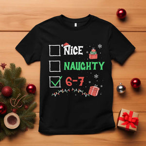 Funny 67 Christmas T Shirt Nice Naughty 67 Xmas Checklist TS11 Black Print Your Wear