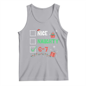 Funny 67 Christmas Tank Top Nice Naughty 67 Xmas Checklist - Print Your Wear